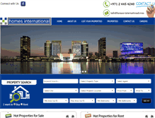 Tablet Screenshot of homes-international.com